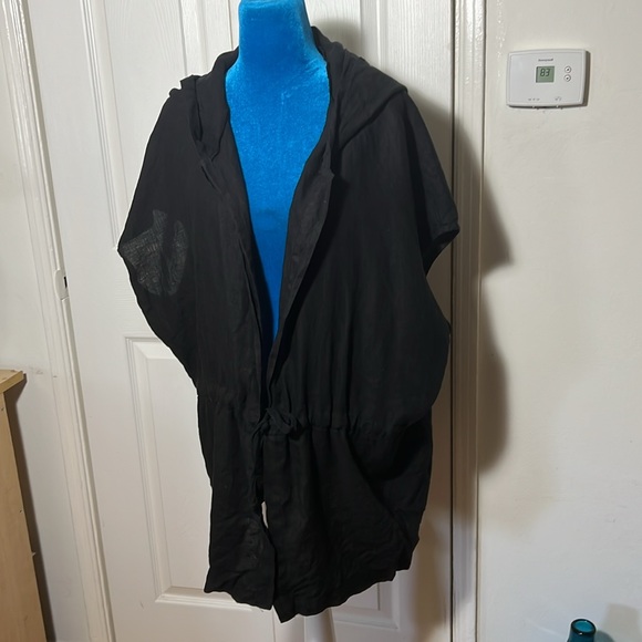 Bryn Walker Linen Hooded Cardigan Small - Picture 3 of 8